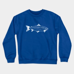 Landlocked Salmon - fish lovers hand drawn animal Crewneck Sweatshirt